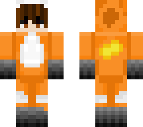boy wearing a fox costume