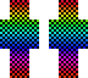checkered rainbow