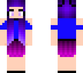 chica con pelo violeta
