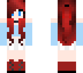 cute  girl with red hair