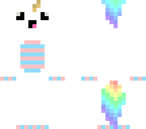 derpy pink and blue unicorn