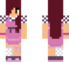 girl wearing a checkers game outfit
