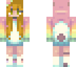 girl with panda hoodie and bunny shoes