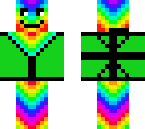 happy rainbow man with a sweater
