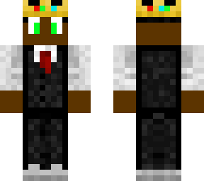 jade black suit, gold crown