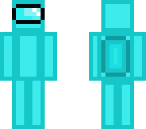 light blue among us character