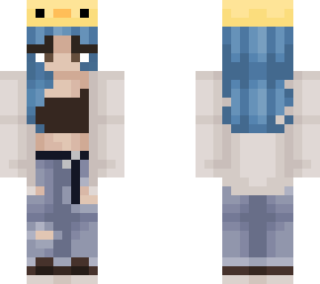 my skin + duck hat