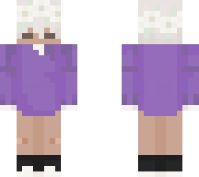 nonbinary with purple hoodie
