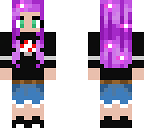purple hair fantasy girl