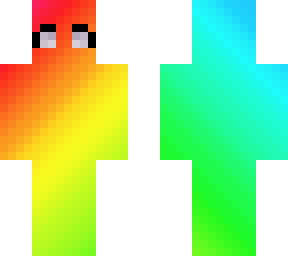 rainbow gradient person