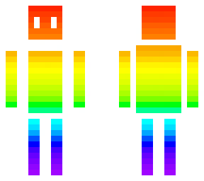 rainbow gradient with white outline