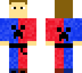 red and blue creeper boy