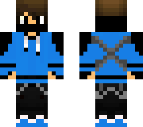 skin azul y *****