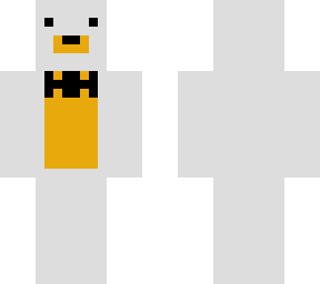 white and orange bear