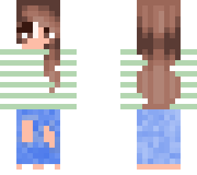 //. striped hoodie girl .//