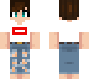 boy with blue eyes wearing white t-shirt and ripped jeans