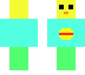 chicken wearing hot dog burger shirt