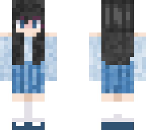 cute skyblue girl