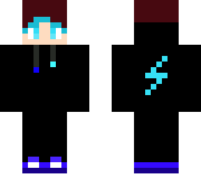 cyan blue gamer boy
