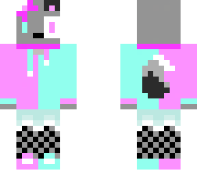 femboy cat hoodie & fishnet