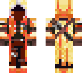 fire themed hunter suit