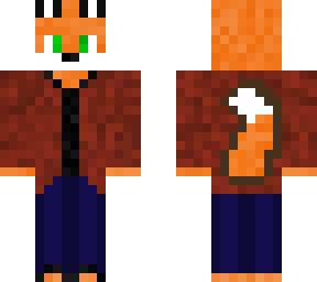 fox with rain jacket