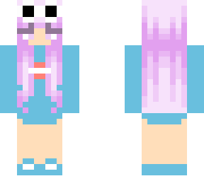 girl gogy purple hair and eyes
