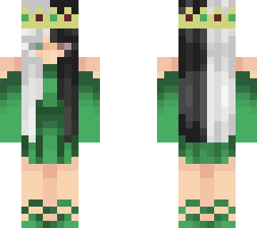 girl ranboo with green dress