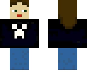 girl with creeper shirt and jeans