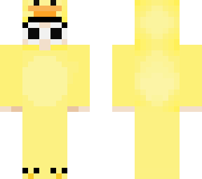 me in a duck costume with gogy googles