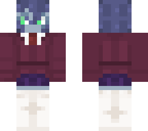 my new minecraft skin aka new oc cause i love her <3