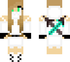 ninja girl in white