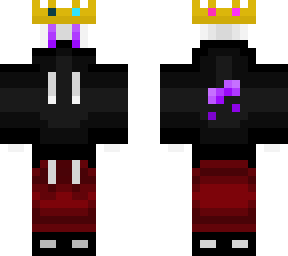 purple crowned with black