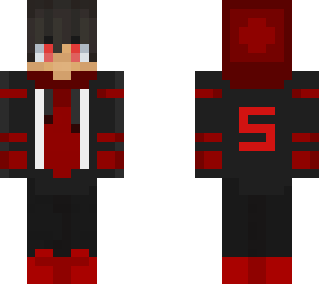 red anime boy