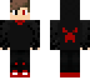 red eye hoodie boy without half mask