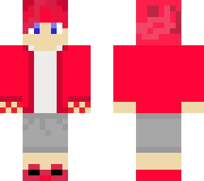 red themed boy
