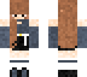 black and blue  girl