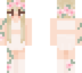 cute baby pink flower fairy