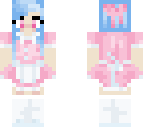 cute pink maid outfit