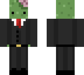 cute zombie in a suit