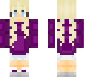 female purple skin