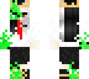 gender bend ranboo with green flames