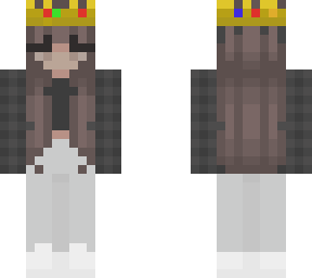 girl skin but with ranboo crown