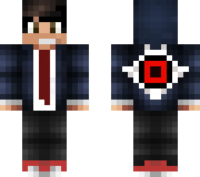 guy with tie and red eye emblem
