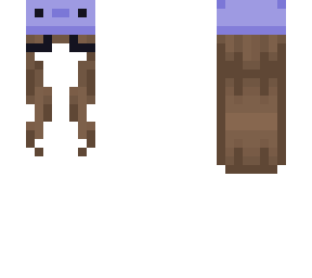 hair + axolotl hat base