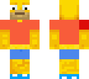 homero simpson con ropa de bart(skin mal hecha) / homer simpson with bart's clot
