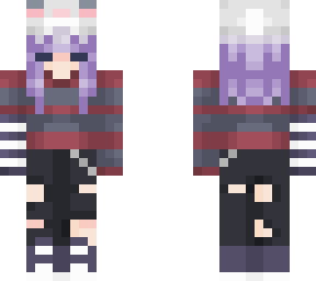my skin with the bunny hat