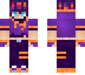 pretty orange and purple :d