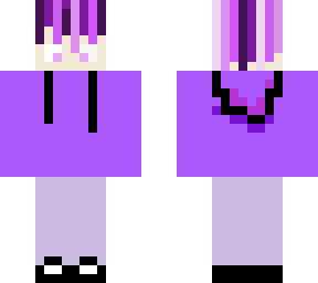 simple purple hoodie