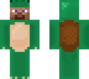 steve wearing a turtle onesie
